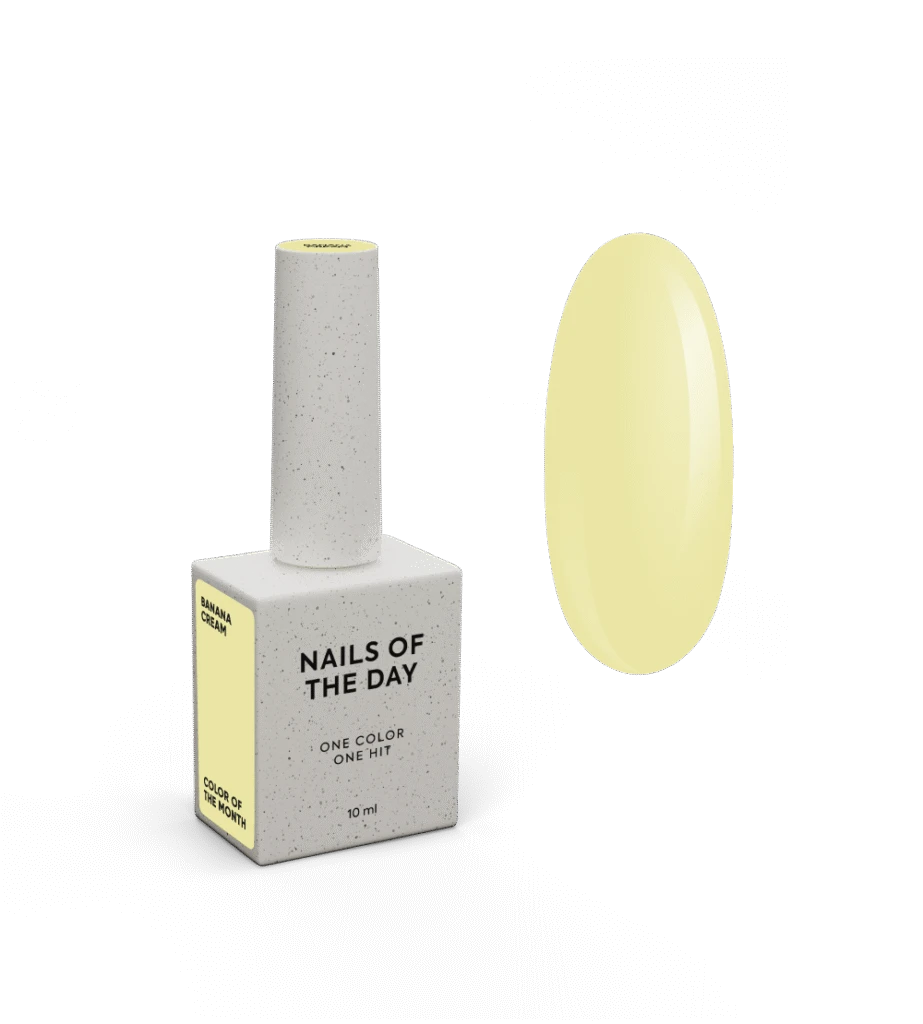 Gel lak Color of the month July 2025 Banana Cream